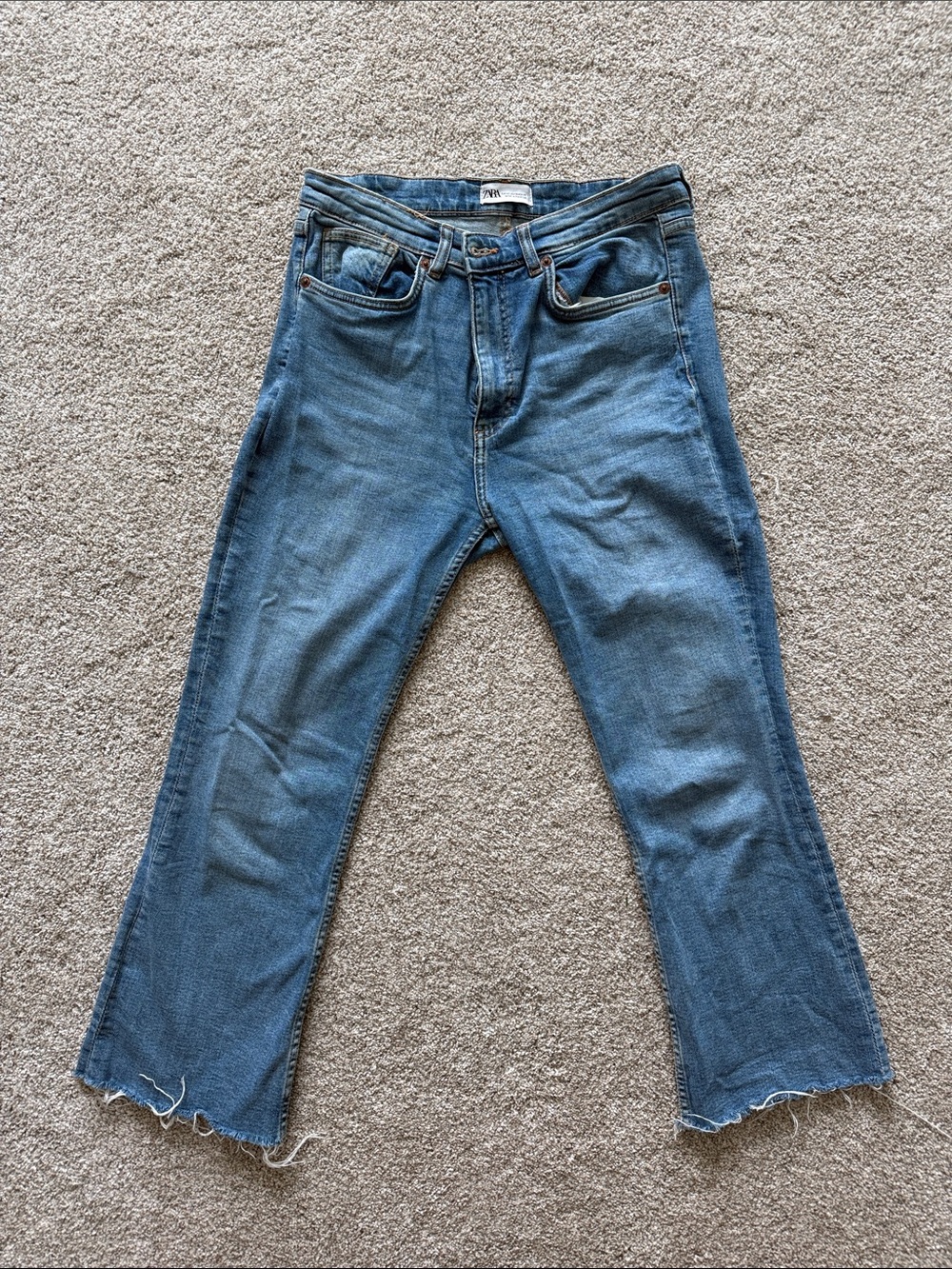 ZARA Crop Flare Jeans